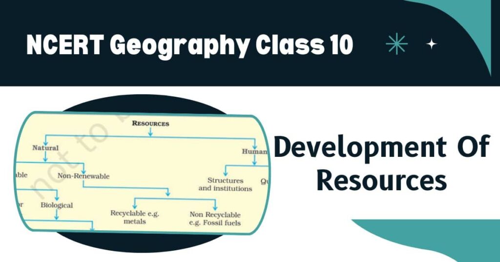 NCERT Geography Class 10 Development Of Resources