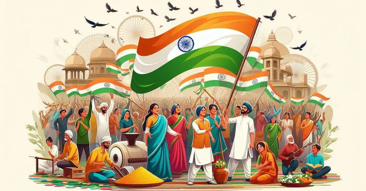 How did cultural processes contribute to creating a sense of collective belongingness in India?