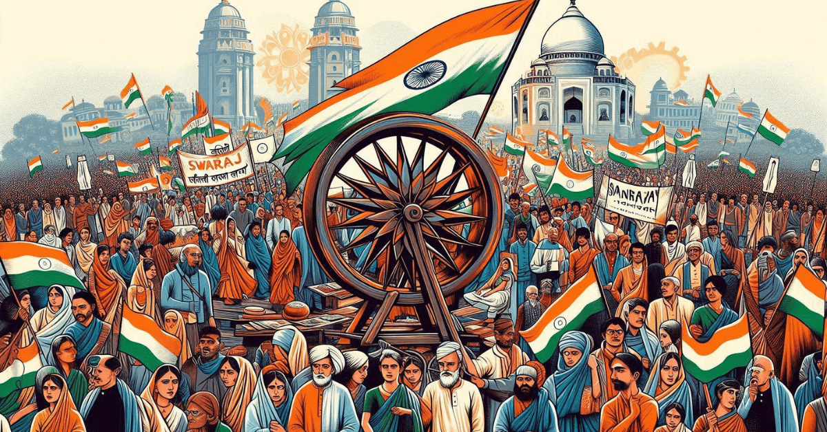 How was the sense of collective belonging developed during the Indian freedom movement Class 10