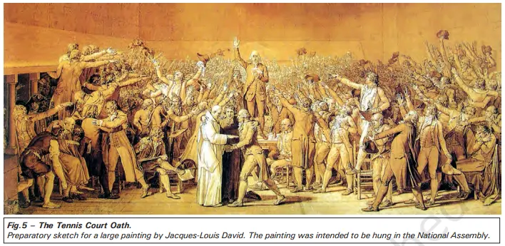 Formation of the National Assembly & Tennis Court Oath - The outbreak of the revolution class 9 notes pdf - E-book NCERT