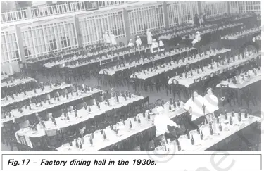 Factory dining hall in the 1930s - What Changed After October Revolution - E-book NCERT
