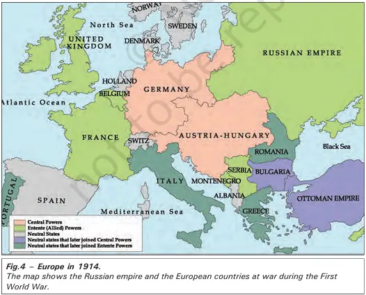 NCERT History Class 9 Chapter 2 Notes - The Russian Revolution - The Russian Empire in 1914 - E-book NCERT