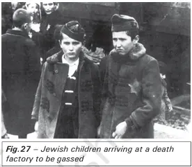 Source C - Jewish children arriving at a death factory to be gassed - NCERT History Class 9 Chapter 3 Notes - Youth in Nazi Germany - E-book NCERT