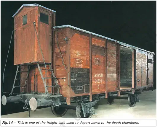 This is one of the freight cars used to deport Jews to the death chambers - The Nazi Worldview - Ebook NCERT