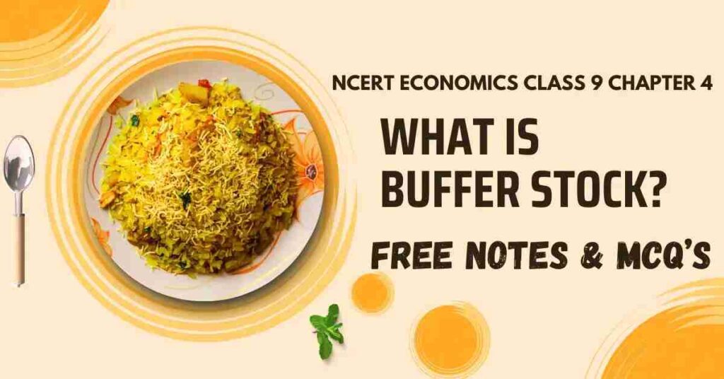 What is Buffer Stock - NCERT Economics Class 9 Chapter 4 Notes & PDF - E-book NCERT