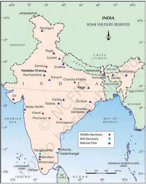 Wildlife Reserves - NCERT Geography Class 9 Chapter 5 Wildlife Notes & PDF - E-book NCERT