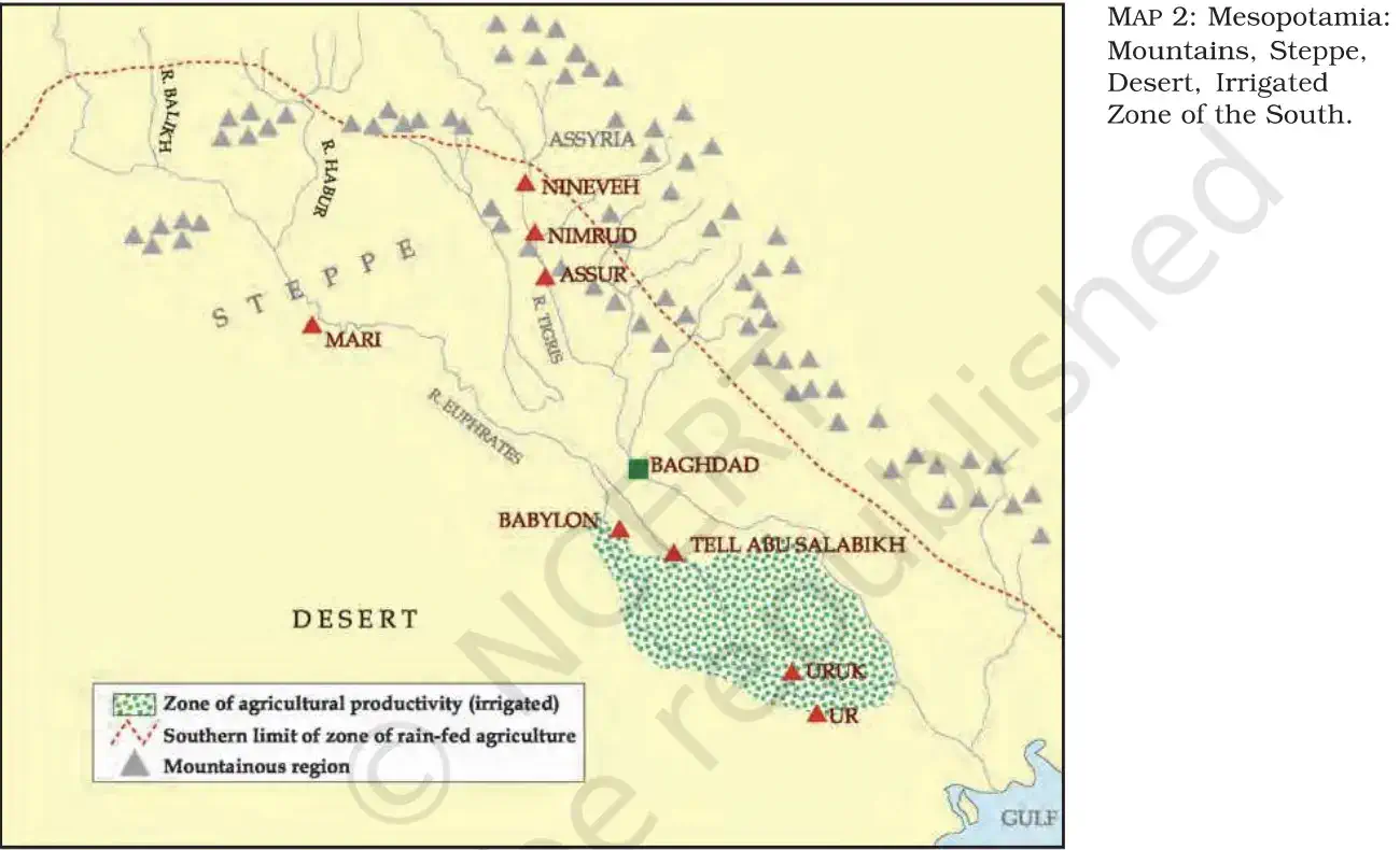 Mesopotamia And Its Geography - E-book NCERT