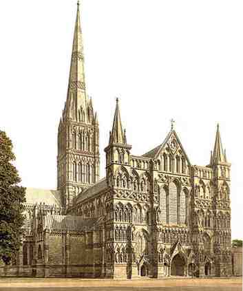 Salisbury Cathedral, England - Cathedral-Towns - Concept, MCQ's & Notes PDF - E-book NCERT