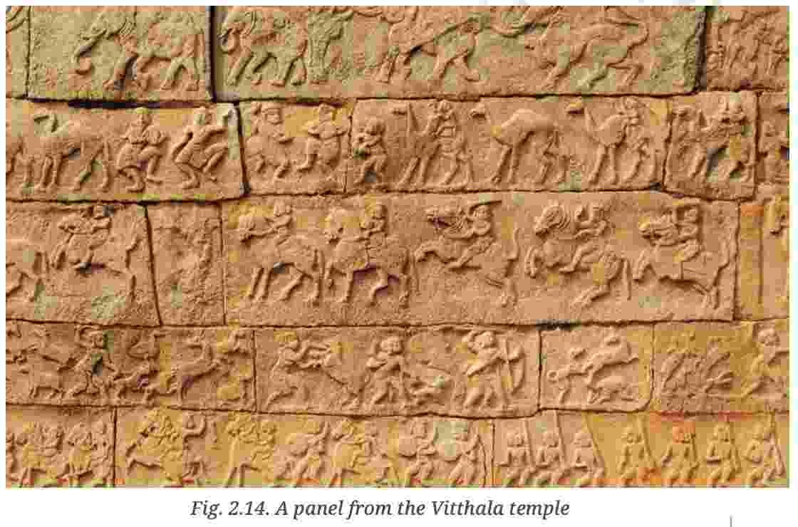 A panel from the Vitthala temple - The Vijayanagara Empire - E-book NCERT